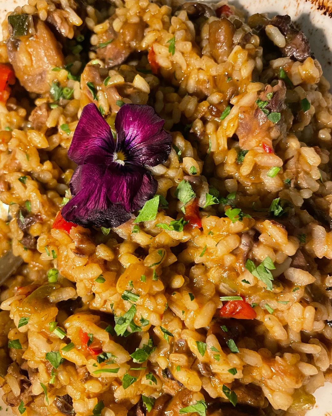 ARROZ CREMOSO DE CARRILLERA Y SETAS en Badajoz