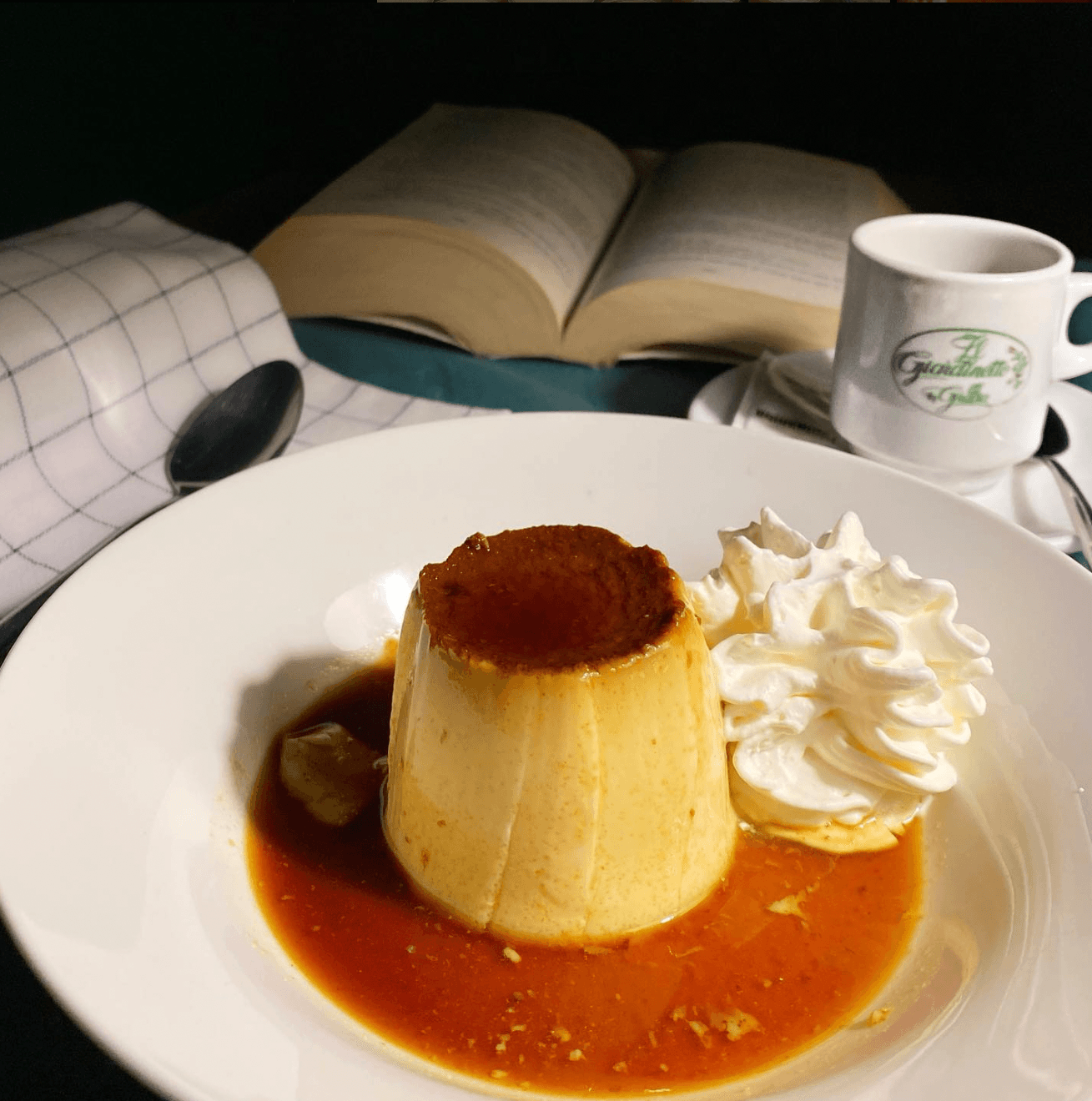 flan de huevo con nata en 