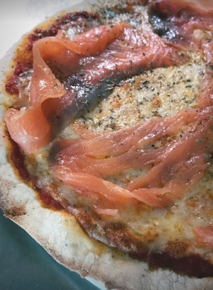 PIZZA salmón en 