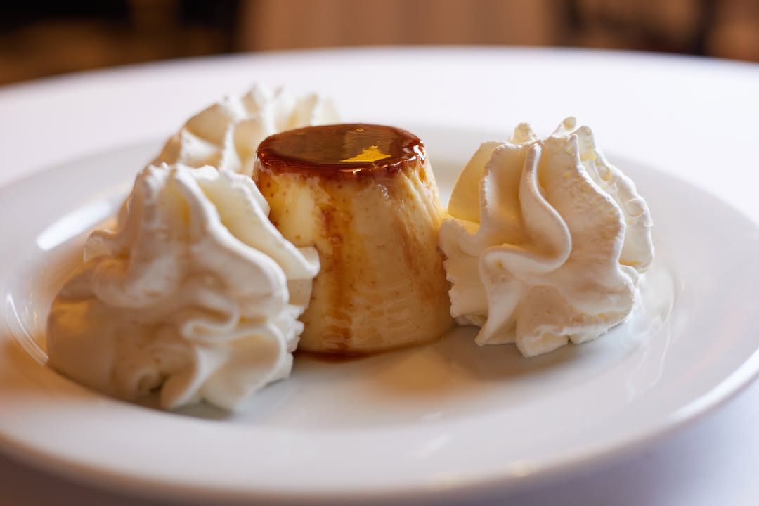 Flan casero con nata en 