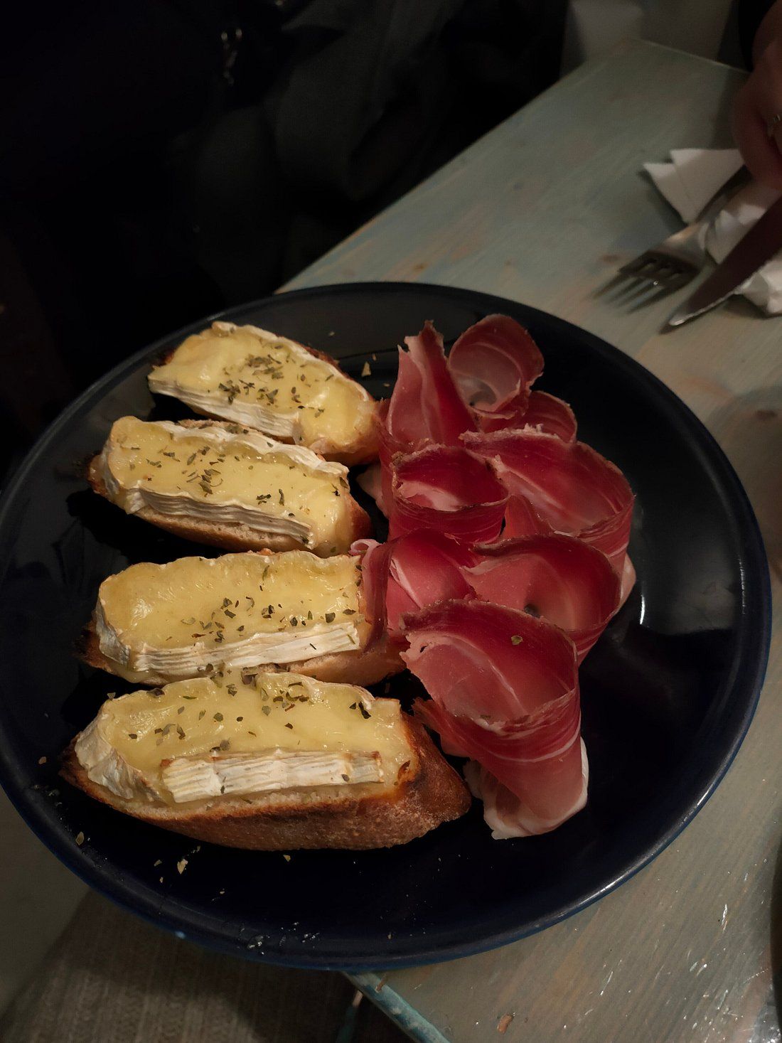 Bruschettine Speck e Brie en Barcelona