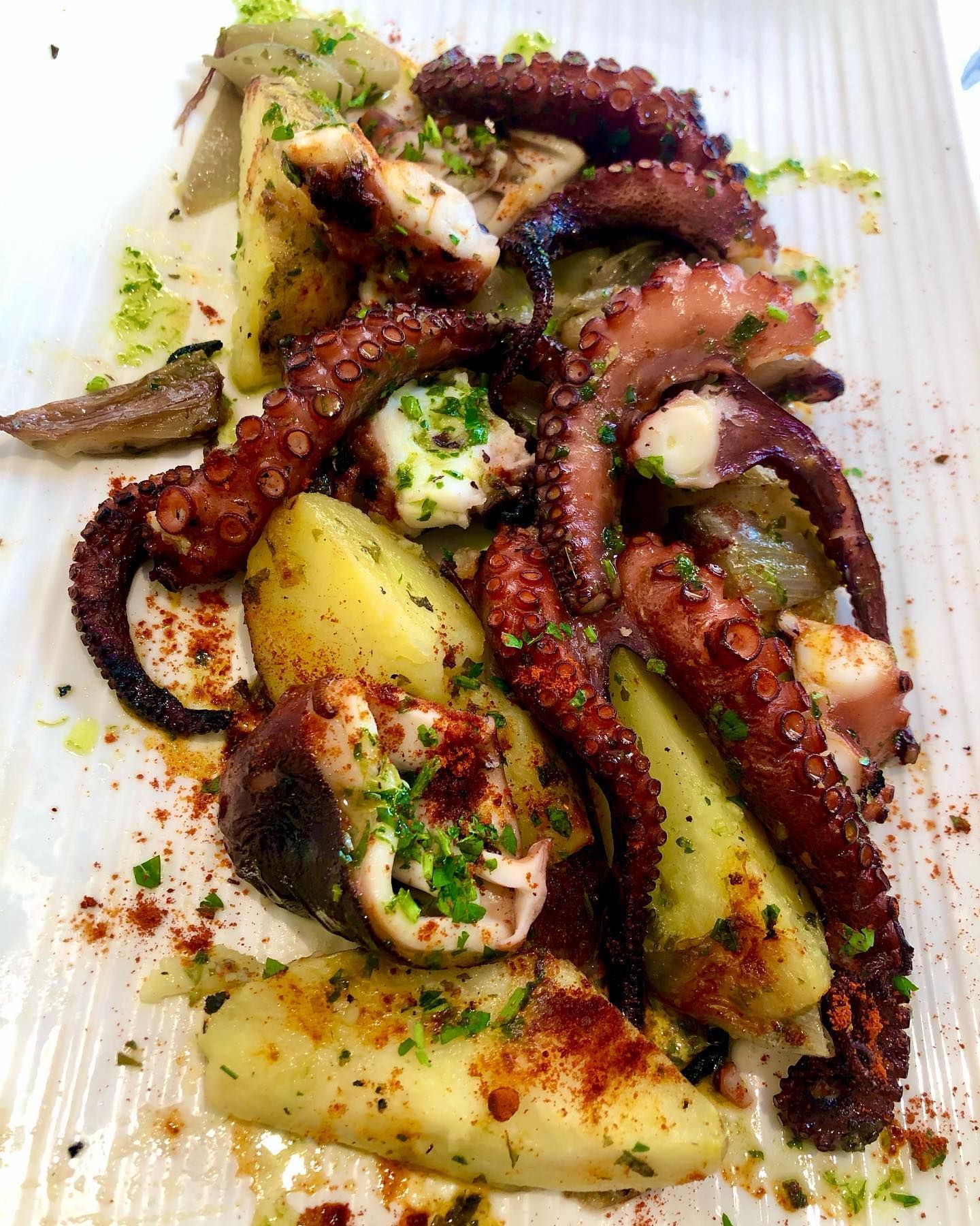 Pulpo a la brasa en Badajoz