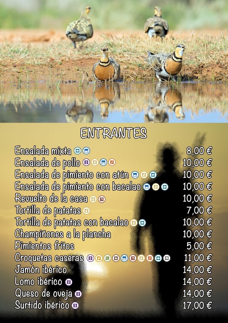 Carta deRestaurante Agustín Badajoz