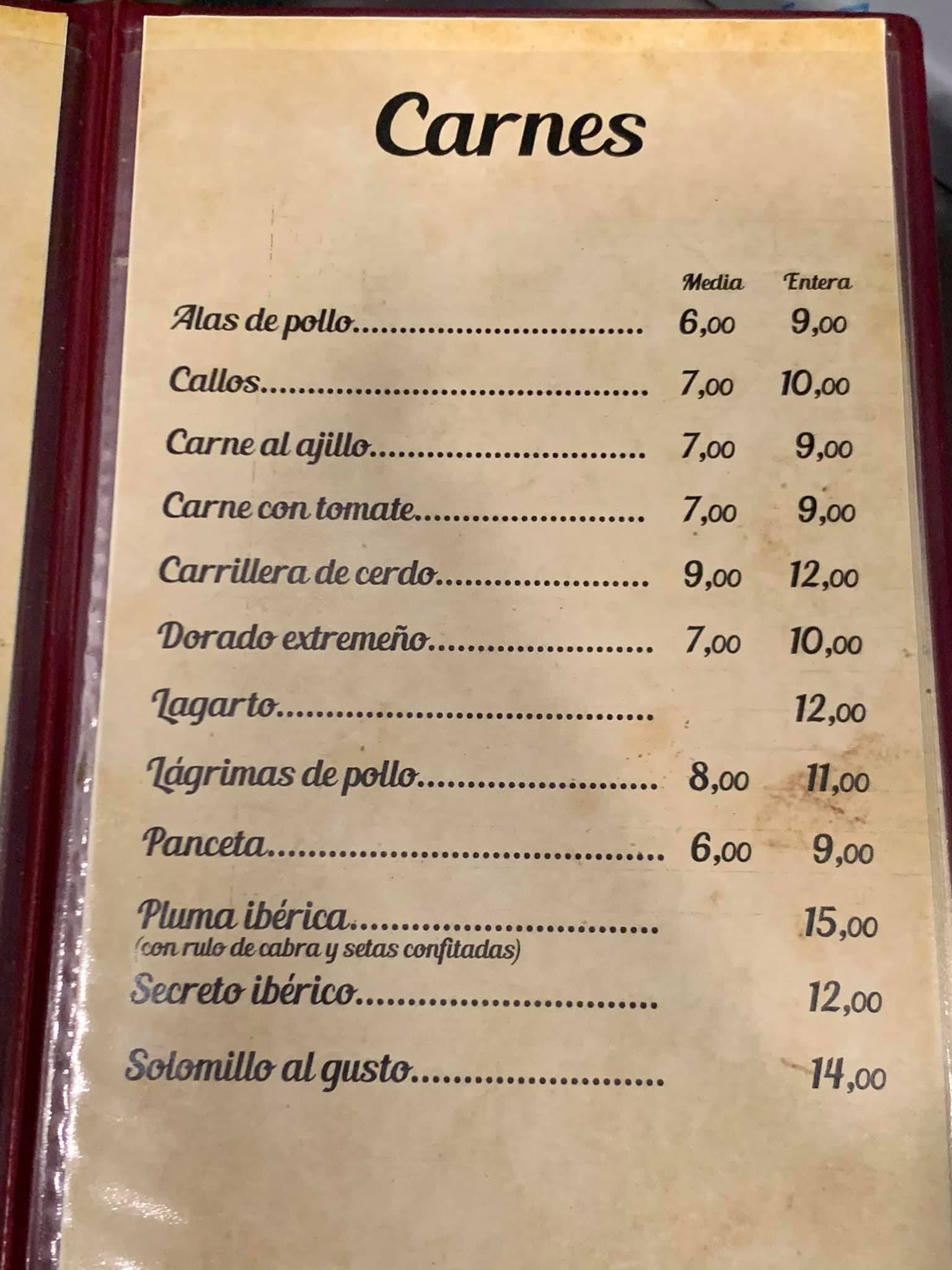 Carta deLa apuesta de pilo Badajoz