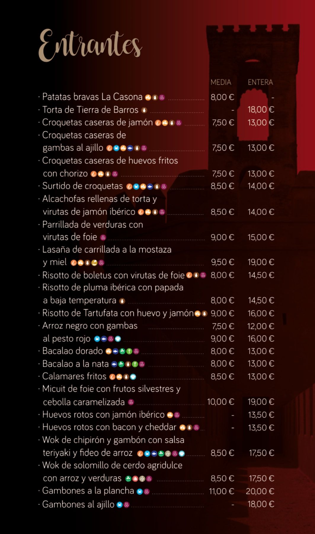 Carta deLa Casona Alta Badajoz