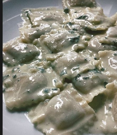 Raviolis al roquefort en 