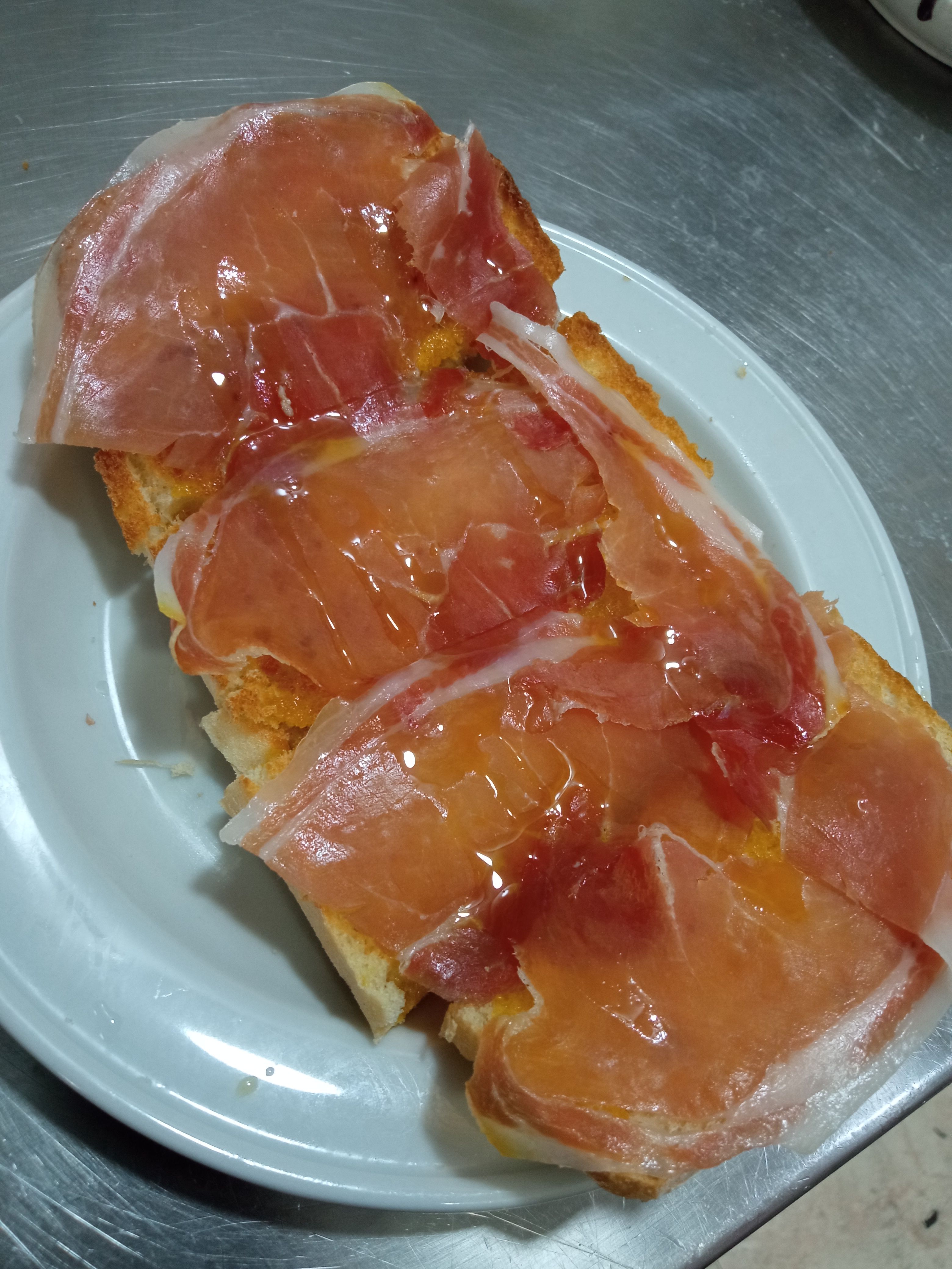 Aceite con jamón en 
