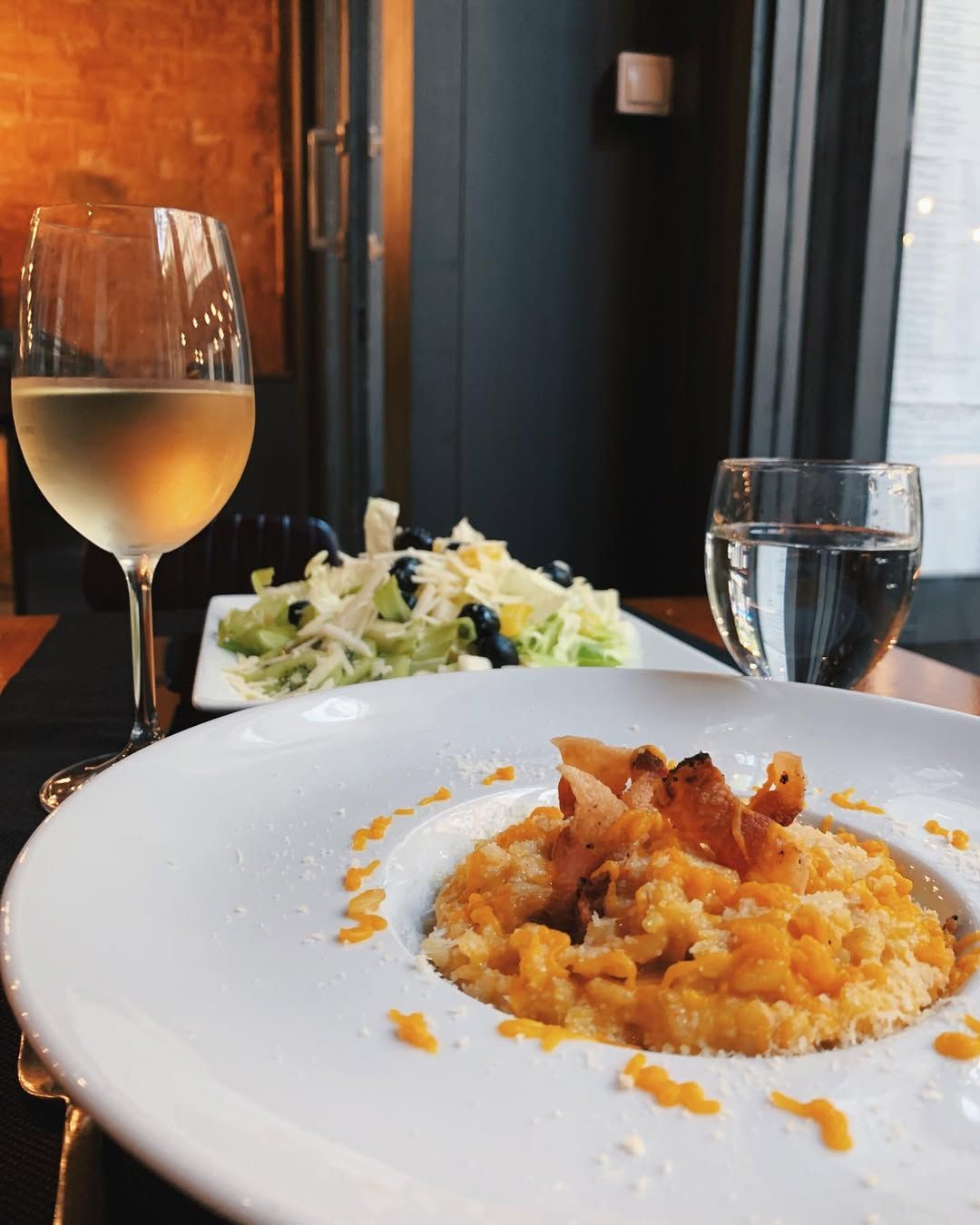 arroz con calabaza y salchicha casera al vapor en 