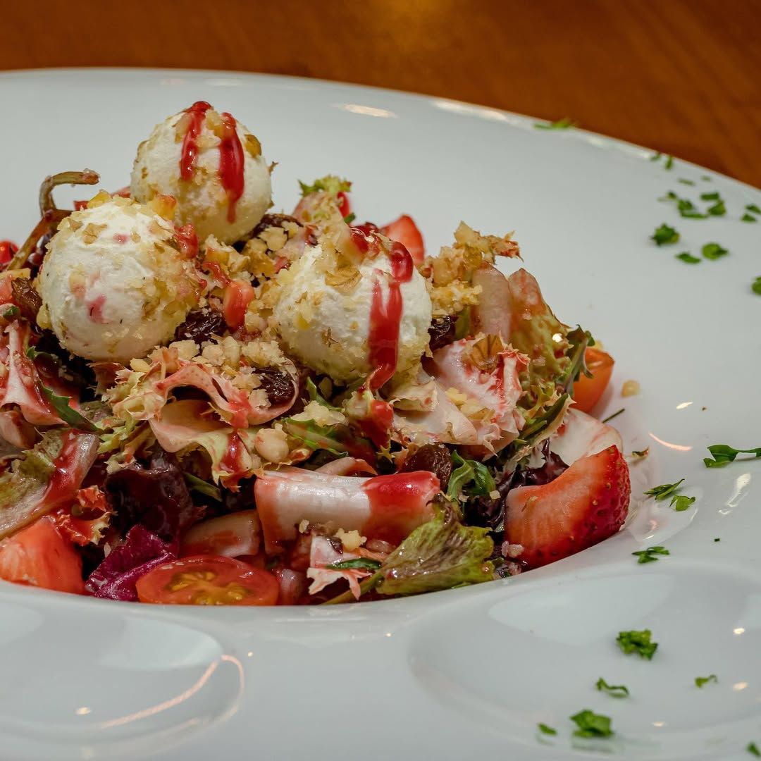 Ensalada con queso de cabra en 