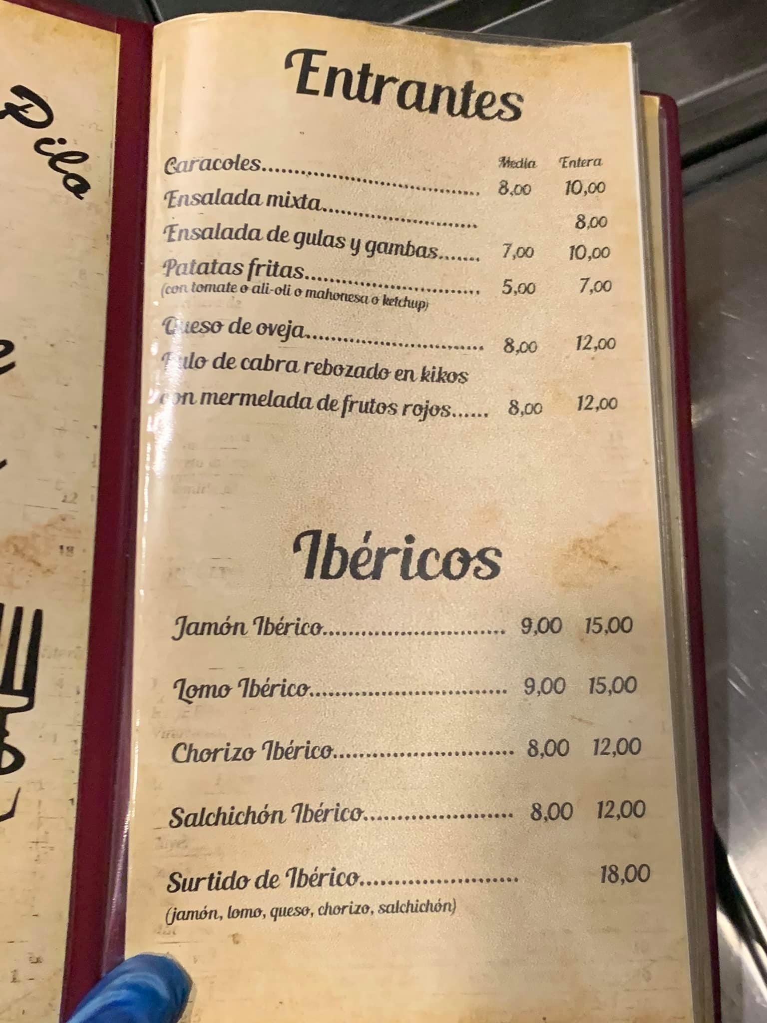 Carta deLa apuesta de pilo Badajoz