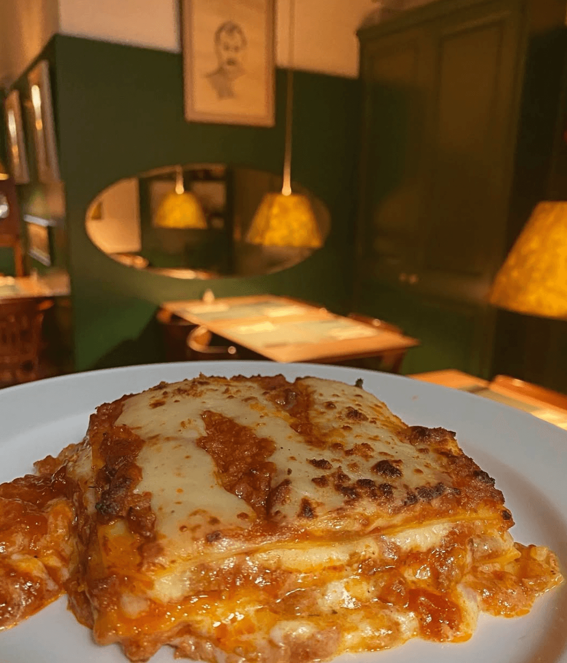 lasagna gratinada en Barcelona