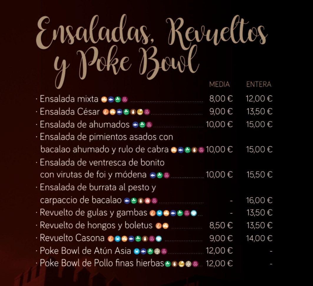 Carta deLa Casona Alta Badajoz