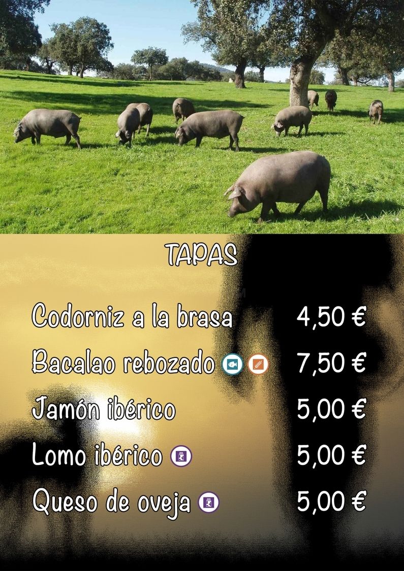 Carta deRestaurante Agustín Badajoz