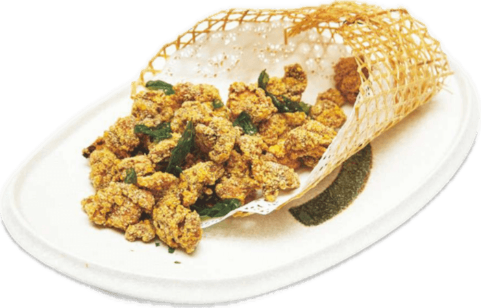 pollo crujiente de sal de mesa estilo "taiwan" en 