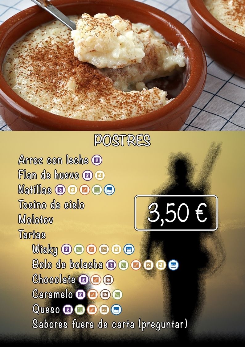 Carta deRestaurante Agustín Badajoz