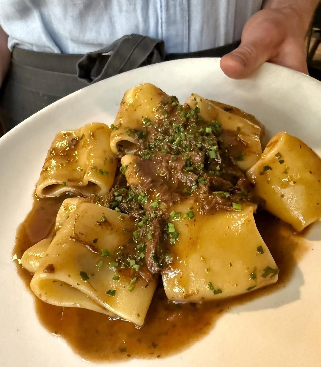 SCHIAFFONI CON RABO DE BUEY Y SETAS en 