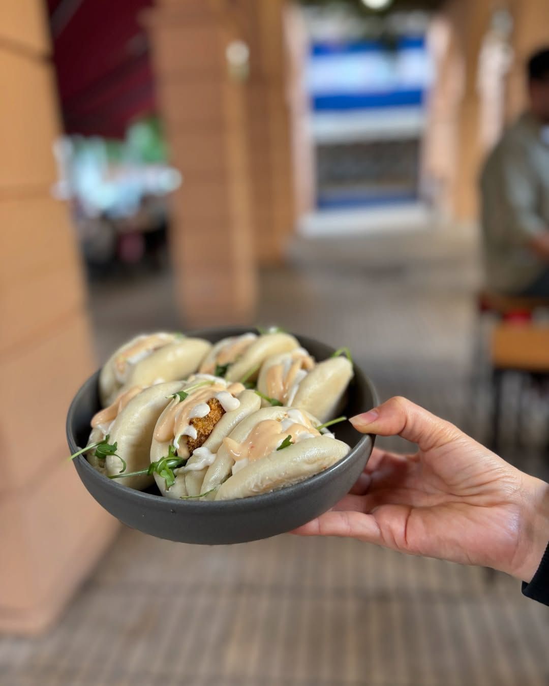 pan bao de gambón crujiente Especiado en 
