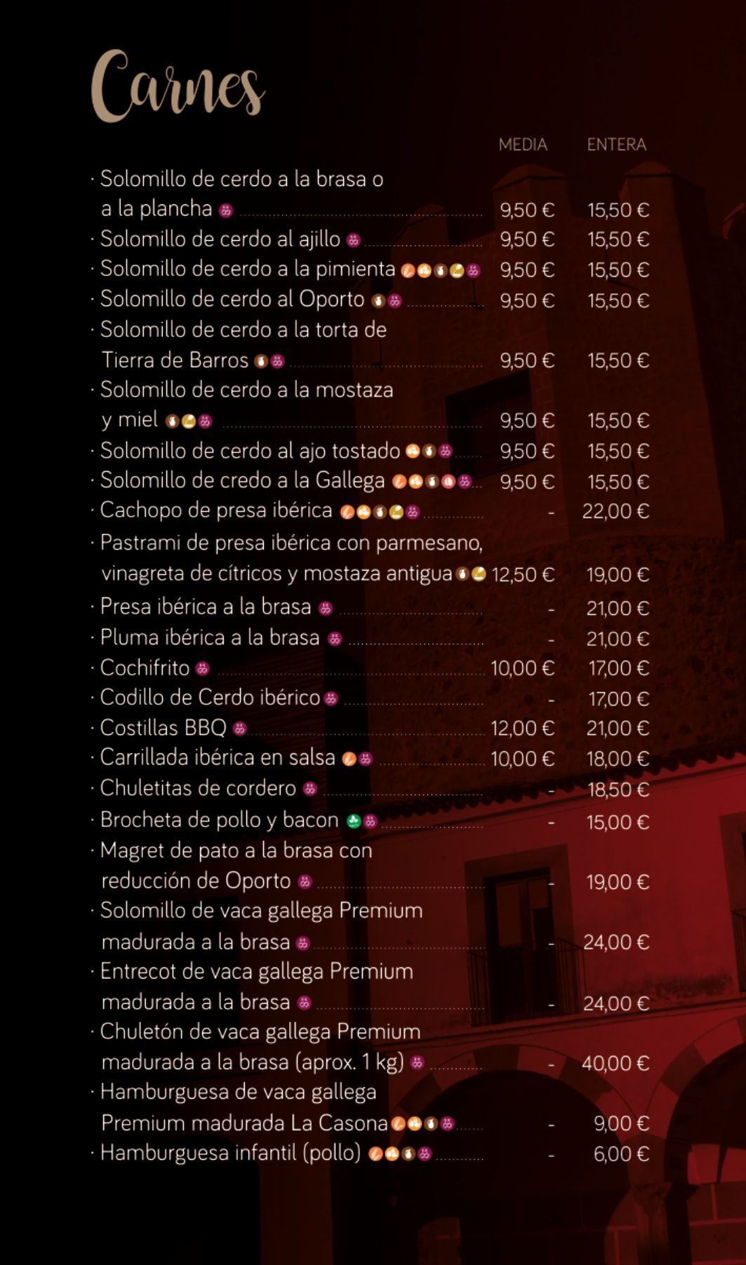 Carta deLa Casona Alta Badajoz